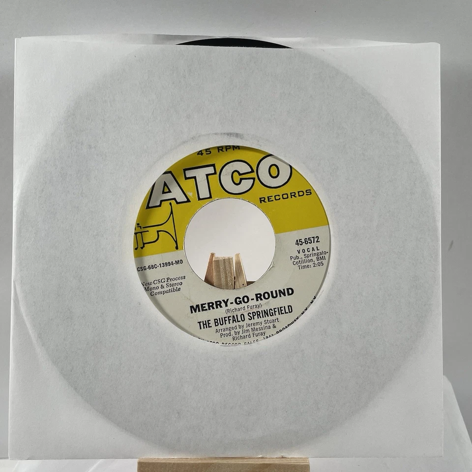 Buffalo Springfield 45 RPM Merry-Go-Round / Un-Mundo—VG+ - Image 3 of 4