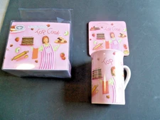 Kent Pottery Coffee Mug and Coaster Set NIB  Top Cook Gift Mother's Day