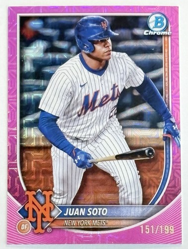 2025 Bowman - Juan Soto #22 Chrome Pink Mojo Refractor /199