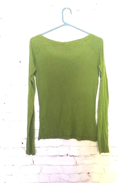 Juicy Couture Tee Y2K Green Graphic Long Sleeve SANTA BABY, I WANT JUICY M - Image 4 of 4