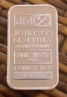 Johnson Matthey 1 oz .999 Fine Silver Bar w/Serial Number
