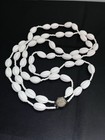 VINTAGE SIGNED MIRIAM HASKELL White Glass Bead Necklace | Elegant Long Strand — photo 2