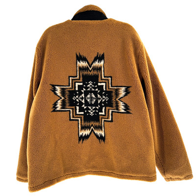 Pendleton Men's Tahuya Autumn StarBerber Jacket Large Aztec Brown Cowboy NEW