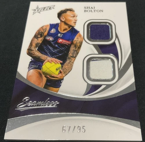 2025 Select Seamless Double Patch SHAI BOLTON 67/95 Fremantle Dockers P32