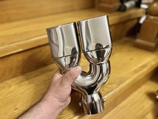 Mercedes-benz W124 W140 W210 W202 R129 Muffler Exhaust Tip Chrome