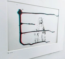 Original OOAK Collage Painting: Abstract Minimalist Mixed Media Wall Art