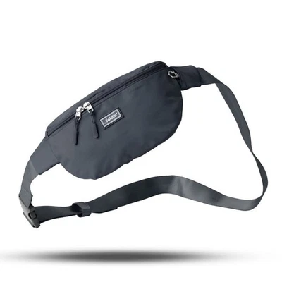 The Foldie Cross Body Bag in Grey, RFID safe travel wallet Vegan New Uk