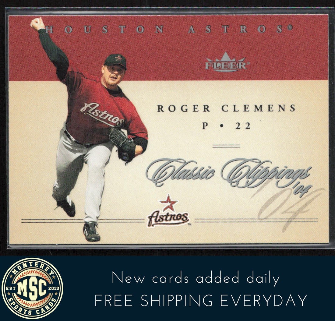 Roger Clemens 2004 Fleer Classic Clippings #75 Houston Astros
