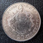 HUNGARY / SILVER 20 KREUZER 3./ 1848 B