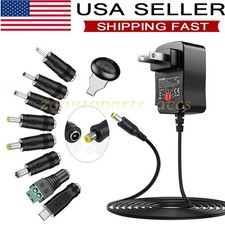 Universal AC Adapter Power Supply Wall Charger Cord for DC Charger 12W 3V-12V US