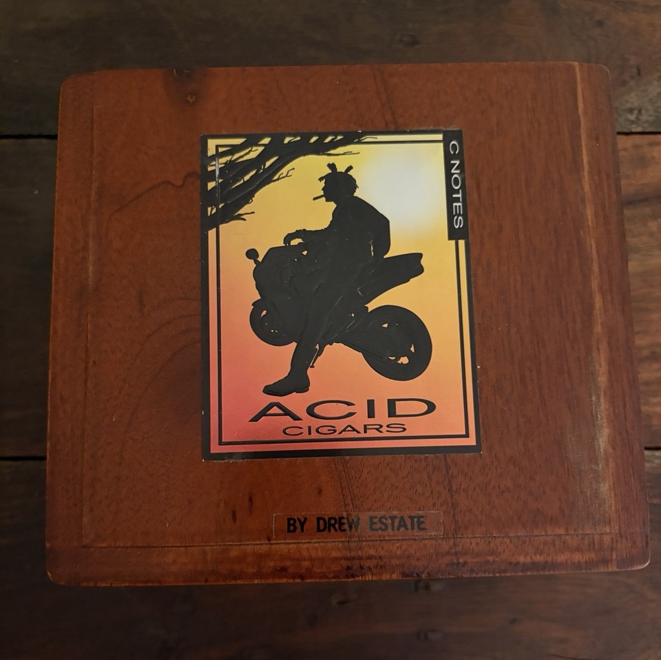 Acid Cigars Empty Wooden Cigar Box | eBay