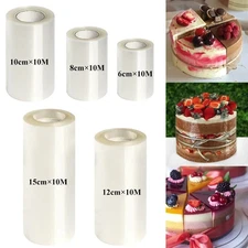 1pc Transparent Cake Collar: Acetate Film Roll for Mousse & Chocolate Cakes