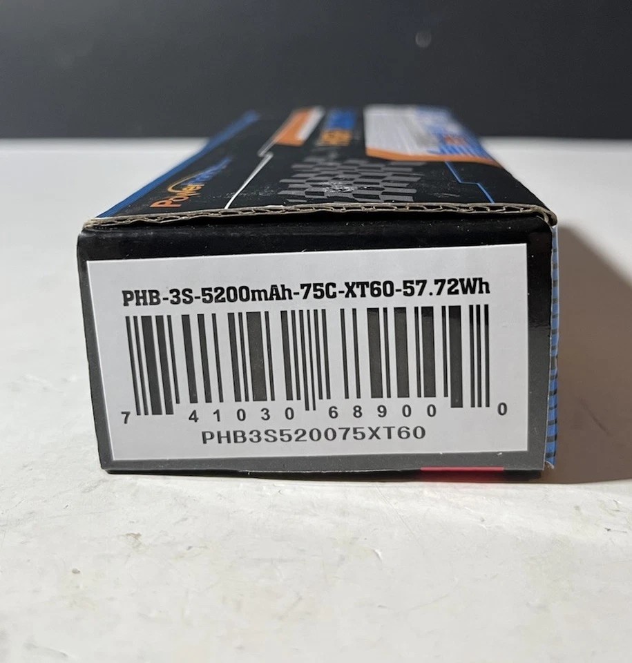 PowerHobby 3S 11.1V 5200mAh 50C Lipo Battery Pack w EC5 Plug : Proboat - Image 2 of 4