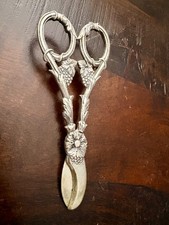 Victorian Era Silver Grape Shears