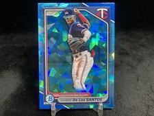 DAIBER DE LOS SANTOS 2024 BOWMAN DRAFT SAPPHIRE #BDC-105 PROSPECT BASE / TWINS