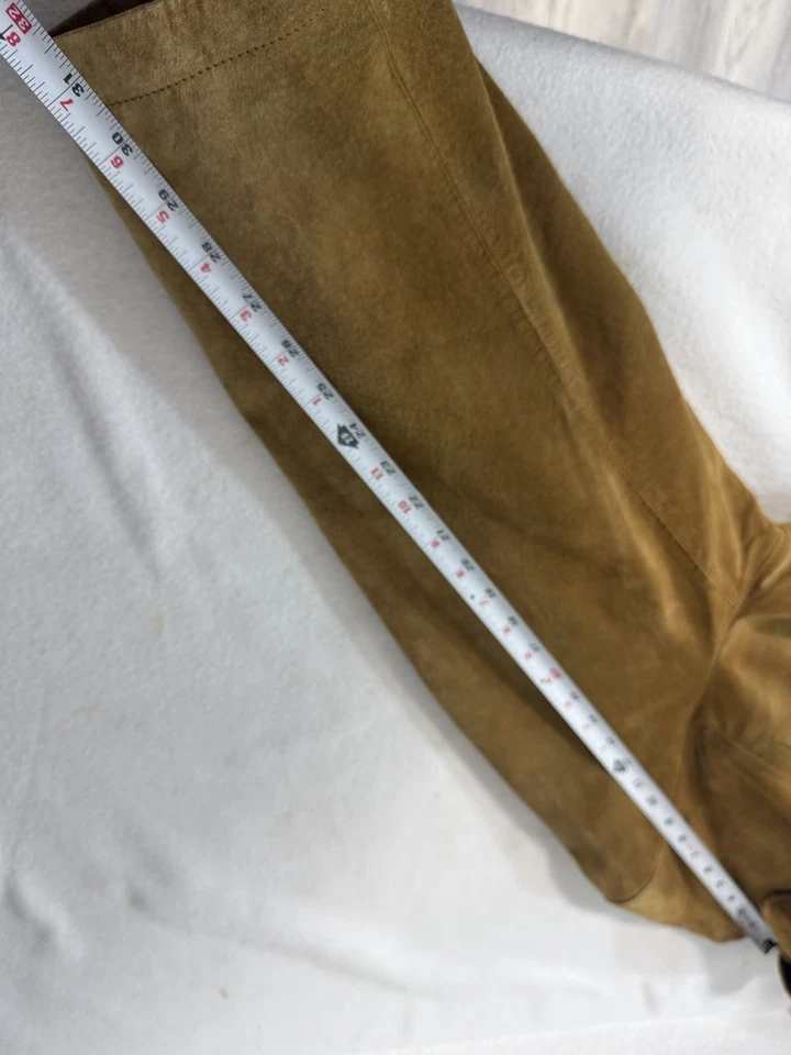 Vintage Pendleton Button Down Suede Leather Tan Shacket Shirt Jacket Sz XXL Flaw - Image 4 of 4