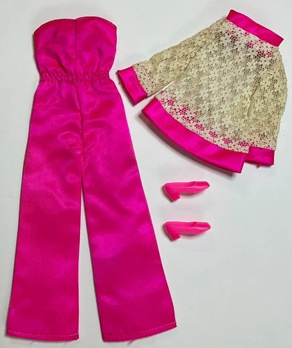 ✨ Vintage Francie 1970 #1237 Satin Happenin’ Fashion – Complete Outfit ✨