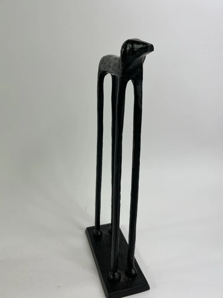 Estatuilla de colección Pottery Barn Heavy Scout Dog ALTA estilo Giacometti 12" Foto 3 de 4