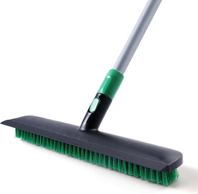 Eyliden Schrubber Mit Stiel, 2-In-1 Bodenscheuerbürste Mit Abzieher Boden, 38 Cm