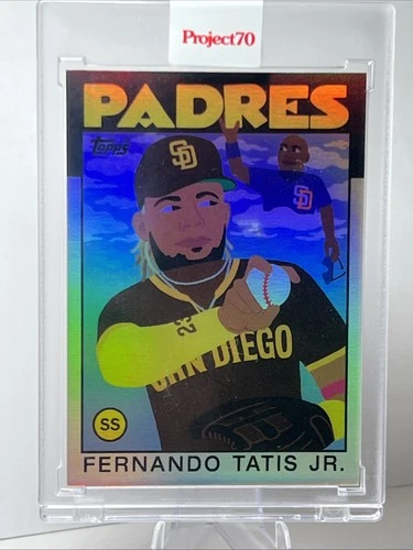 FERNANDO TATIS JR 2021 Topps Project70 #61 1986 Topps Rainbow Foil 29/70 Padres