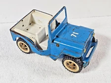 VTG Tonka Jeep #71 Blue Pressed Steel Toy 10” CJ-5 1960s USA Mound Minn Original
