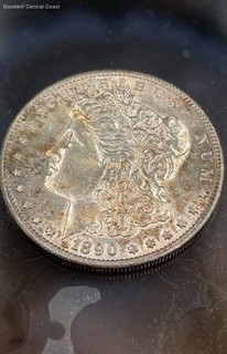 Sterling Silver 1890 Morgan Dollar U.S. Coin
