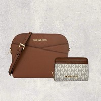 Michael Kors Mk Tasche UmhäNgetasche GeldböRse Jet Set Travel Braun Vanilla Neu