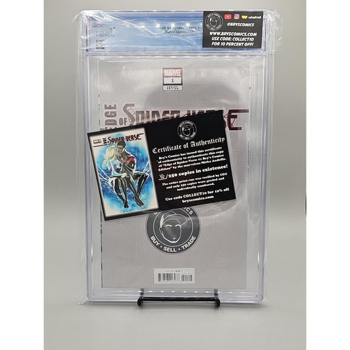 Edge of Spider-verse #1 Bry's comics exclusive CGC 9.9 Grade 16/250 - Picture 2 of 2
