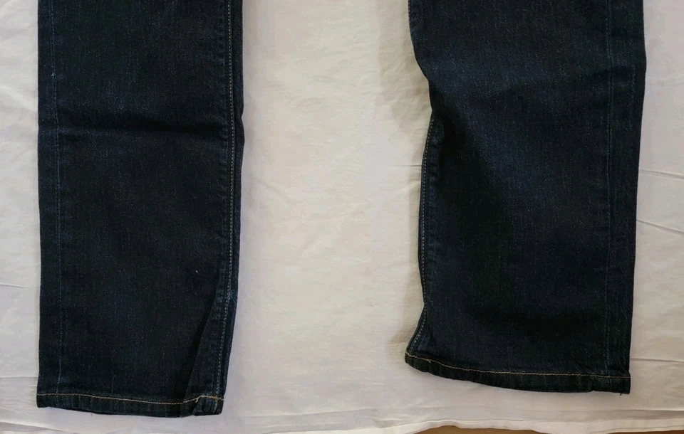 Mens Dark Denim Vocom Jeans Vorta Slim Straight Sz 34W X 30I Comfort - Image 4 of 4