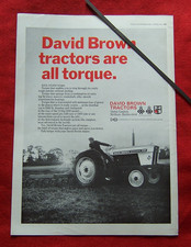 DAVID BROWN SELECTAMATIC 990 TRACTOR 1969 ORIGINAL VINTAGE ADVERT
