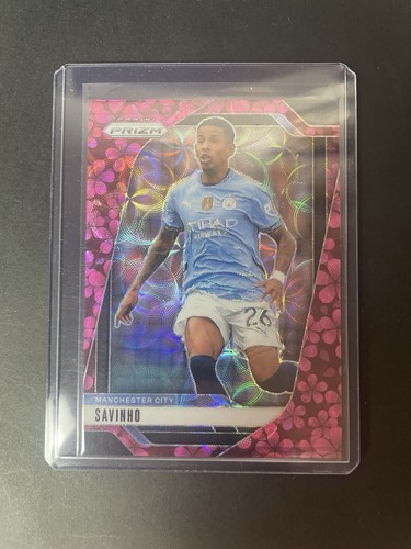 2024-25 Panini Prizm Premier League Savinho Plum Blossom 1/8 - Card #5 - Picture 2 of 3