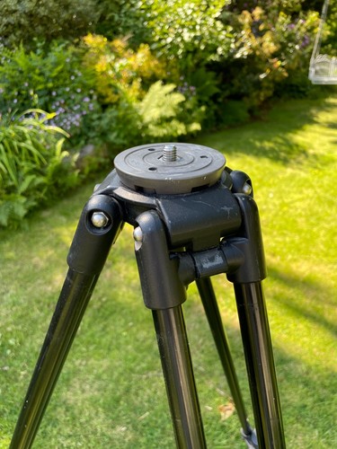 MANFROTTO 351MVB PRO VIDEO SPOTTING SCOPE TRIPOD GREAT CONDITION WITH 75MM BOWL - Picture 7 of 18
