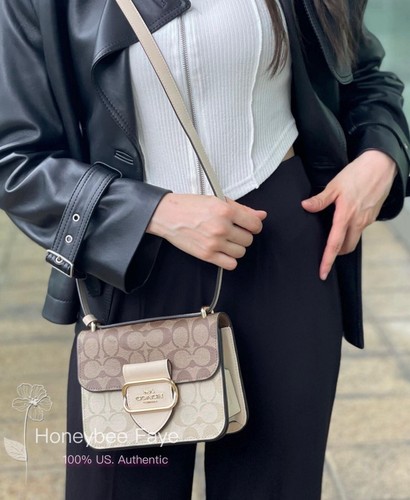 NWT Coach Morgan Square Crossbody In Signature Canvas CL429 - Picture 4 of 12