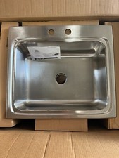LR2522PD2 Elkay Gourmet 2 Hole Single Bowl Kitchen Sink with Perfect Drain