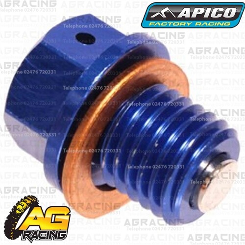 Apico blau Magnet Sumpf Ablassschraube Stopfen M12x12mmx1,5 für KTM Husqvarna - Bild 2 von 2