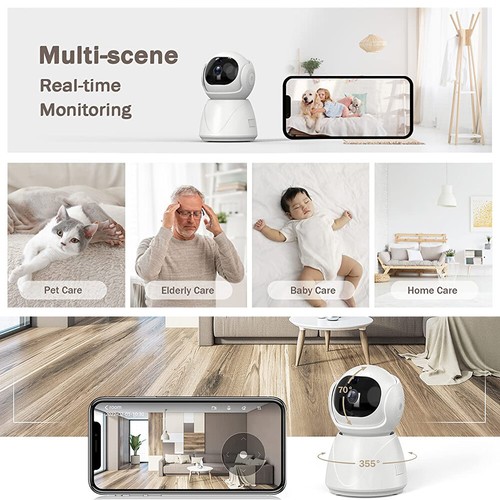 5G WiFi Wireless Indoor Home Smart Security Camera IR Night Vision Baby Monitor - Picture 11 of 15