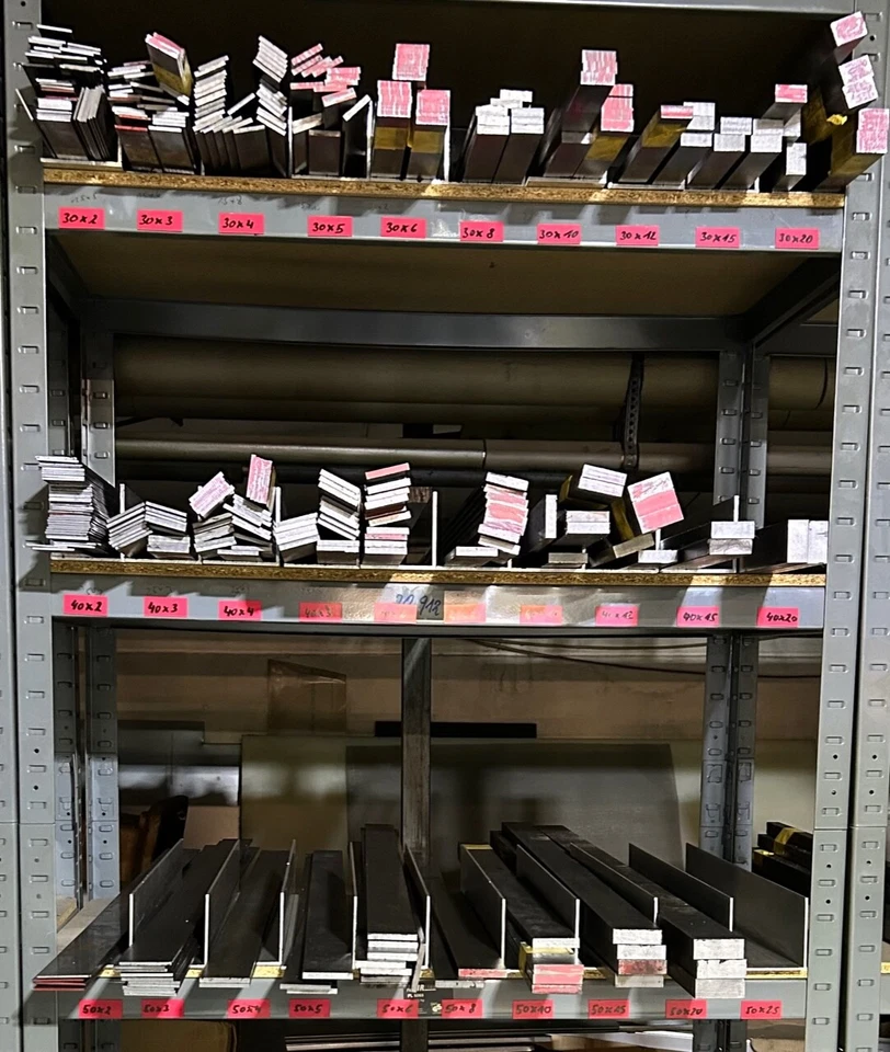 Blankstahl St37K Flachstahl 6x2mm-90x12 mm Länge 500 mm Bitte auswählen