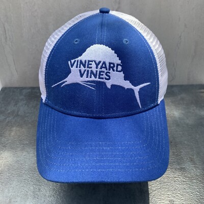 Vineyard Vines Hat Cap Marlin Mesh Back Trucker Snapback