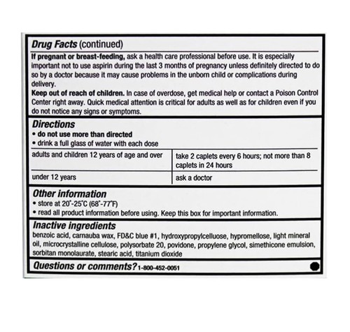 Excedrin Extra Strength Caplets 25 Packets of 2 (25/2's) Display Box - Picture 4 of 4