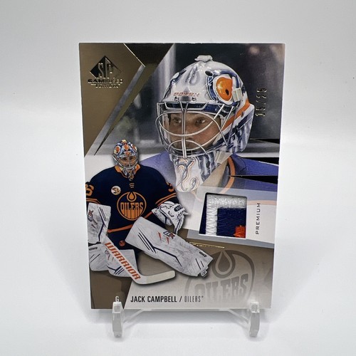 Jack Campbell 2023-24 SP Game Used Jersey patch SP # 15/25 Oilers
