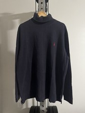 VTG Polo Ralph Lauren TurtleNeck Jersey Shirt Sweater Mens XL