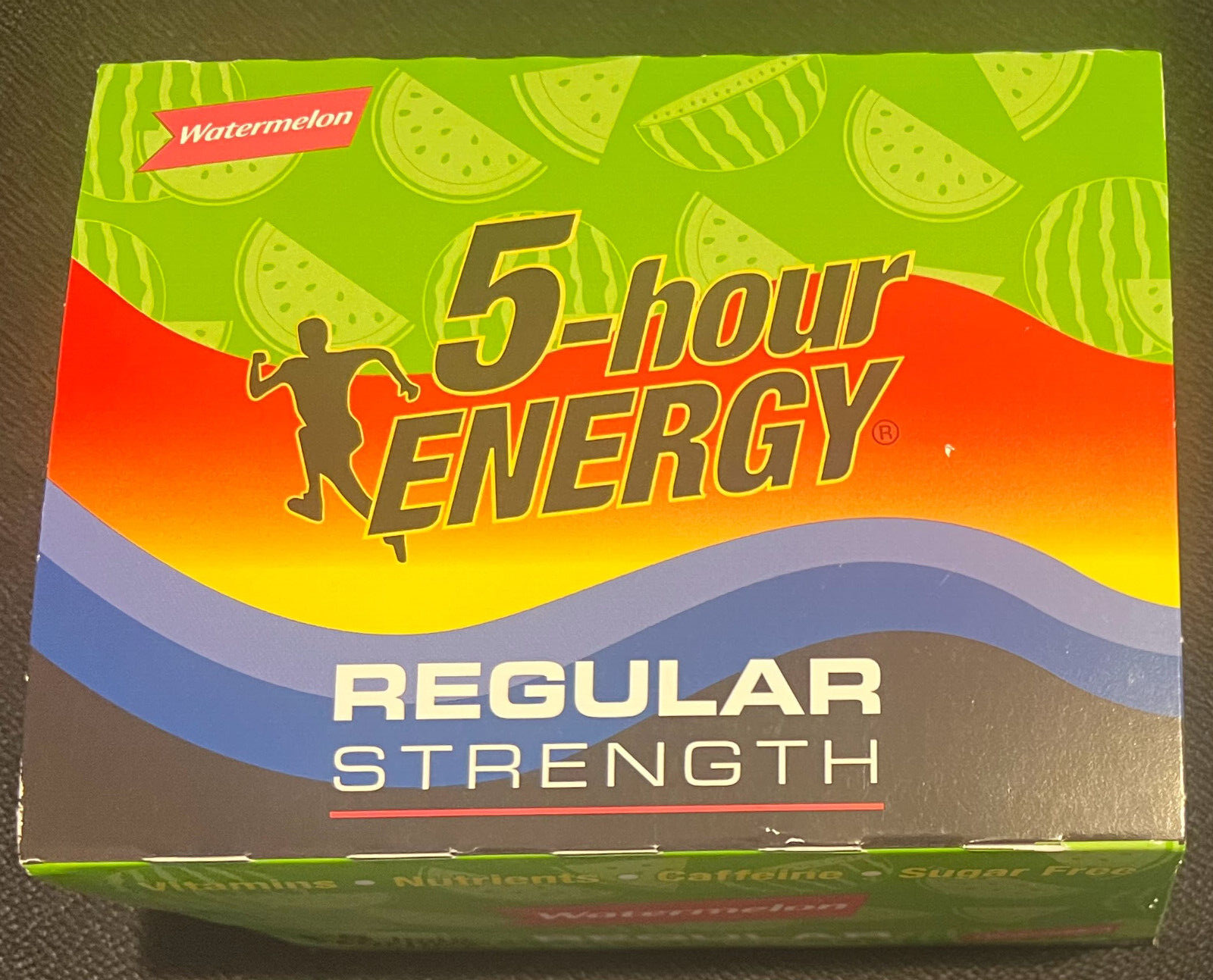 5 Hour Energy Watermelon -  12 Count Box 1.93 ounce Shots Sugar Free - Reg