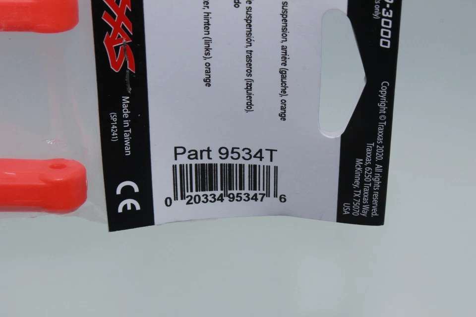 Traxxas TRX 9534 T  ORANGE  Querlenker hinten links   SLEDGE     NEU OVP - Bild 3 von 4