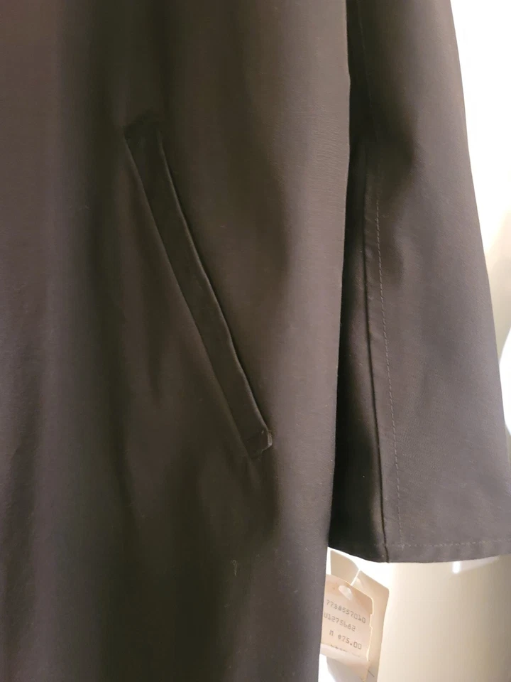 Portrait Vintage Womens Rain Coat Black Size M - Image 4 of 4