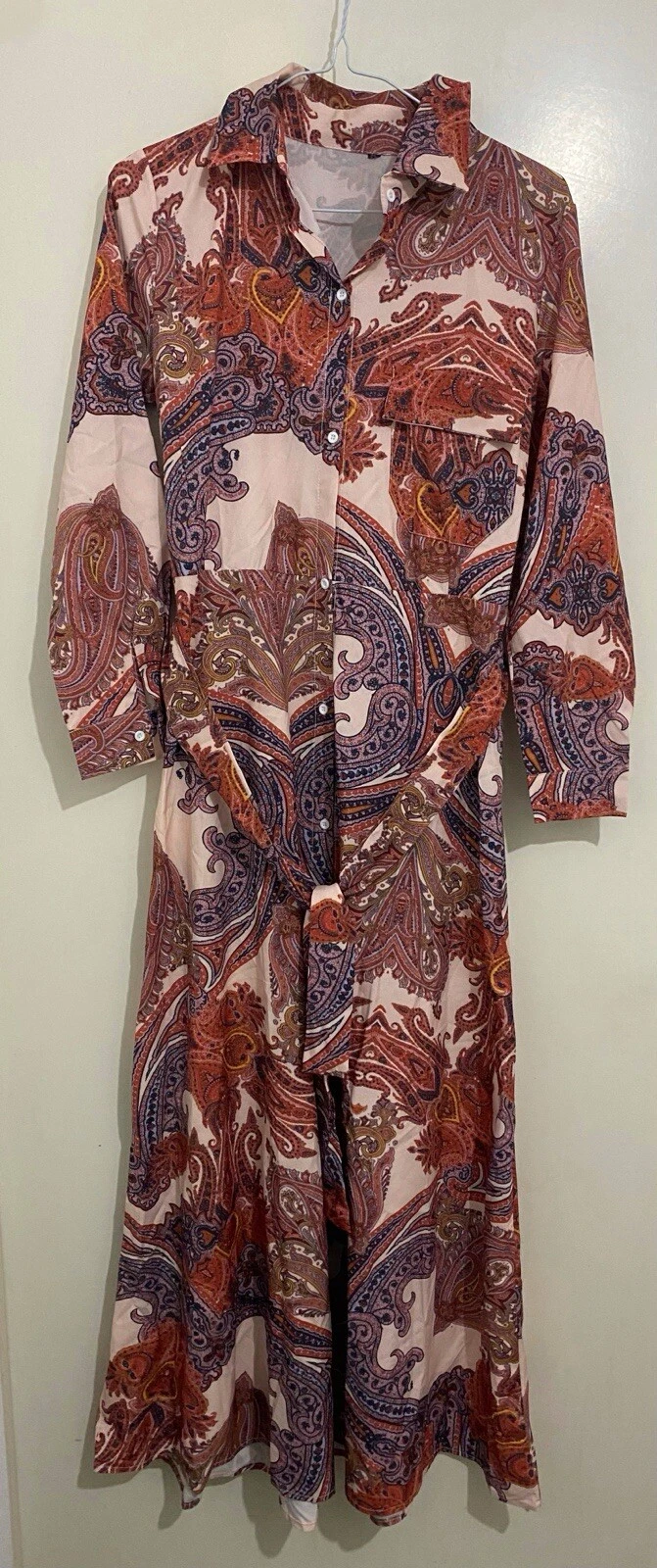Floral Print Long Sleeve Maxi Dress Size S
Opens in a new window or tab
