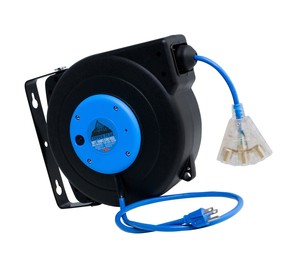 Copperpeak 50 Ft Retractable Extension Cord Reel Ceiling Or Wall