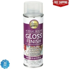 Aleene's 26412 Spray Gloss Finish, 6 Oz Acrylic Sealer, Original Version