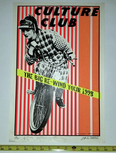 PÓSTER BOY GEORGE 1998 CULTURE CLUB BIG RE WIND TOUR NEW WAVE ROCK LP CD - Imagen 6 de 23