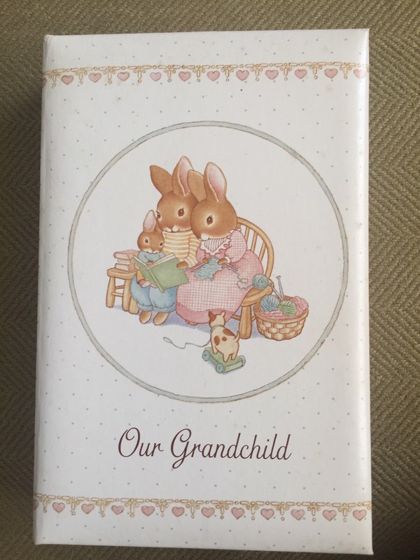 Our Grandchild Hallmark Videotape Case  Empty Clamshell Safe Storage Box  Baby