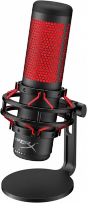 HyperX QuadCast - USB Condenser Gaming Microphone, for PC, PS4, PS5 and Black 